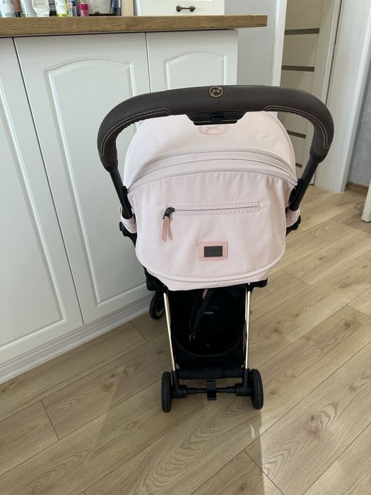 Cybex Coya peach pink rose gold шаси