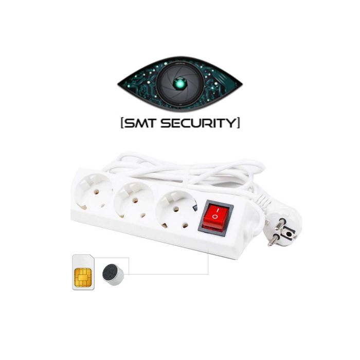 Microfon Spion Integrat in Prelungitor Clasic 220V cu Activare Vocala SMT SECURITY