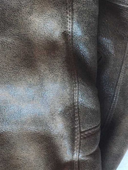 Geaca barbatesca piele blana naturala maro marimea M (48)