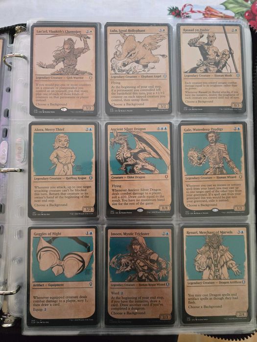 MTG all Forgotten Realms and Baldur's Gate cards with this art style