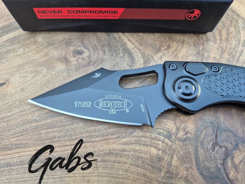 Автоматичен нож Microtech/Borka  Stitch OTS AUTO 169-1,Apocalyptic Black