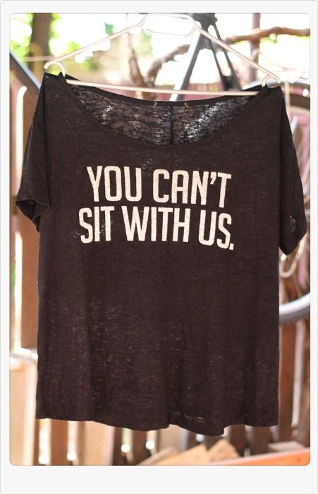 Tricou "You Can `t Sit With Us" Rock Punk Goth