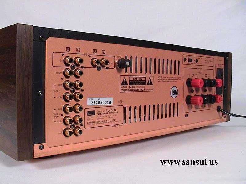Уcилители «Sansui AU—D11», кабели «Furutech», «Behringer», «Sommer»