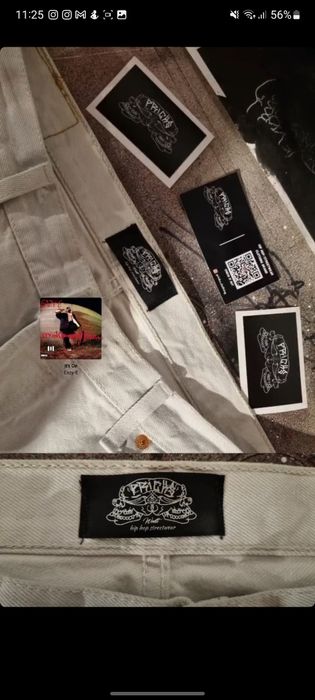 Blugi baggy/largi custom bape star/crosses y2k