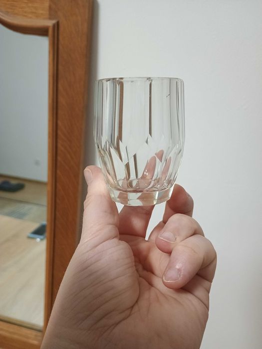 Pahar de cristal mini vaza Art deco Art Nouveau vintage