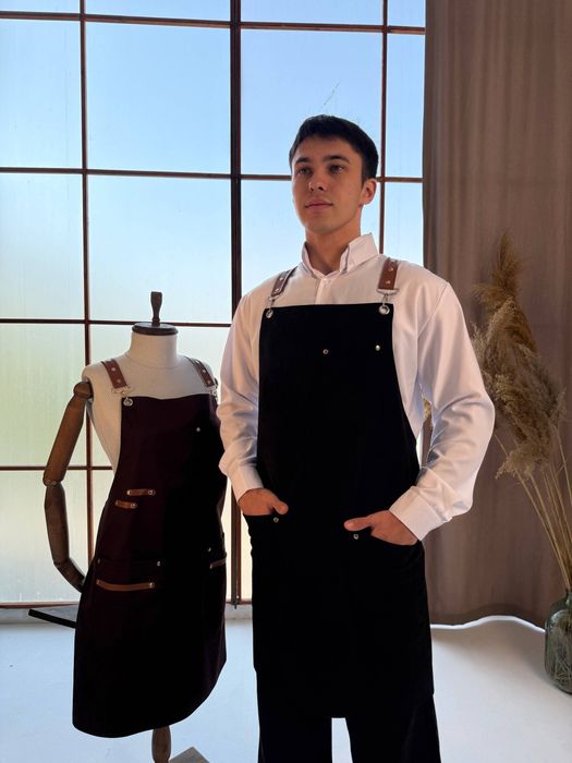 Профессиональный фартук для официантов / бариста / поваров — пошив под