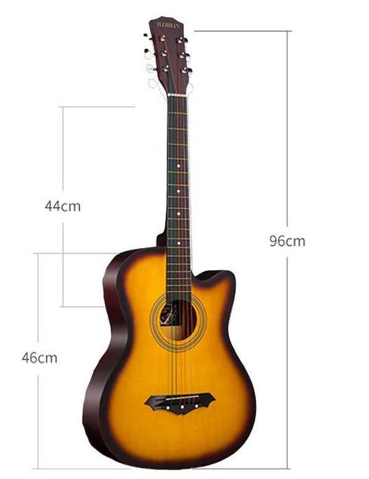 НОВО! Акустична КИТАРА с ПОДАРЪК калъф и аксесоари