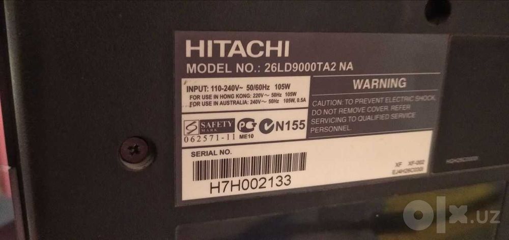 Телевизор HITACHI   26"
