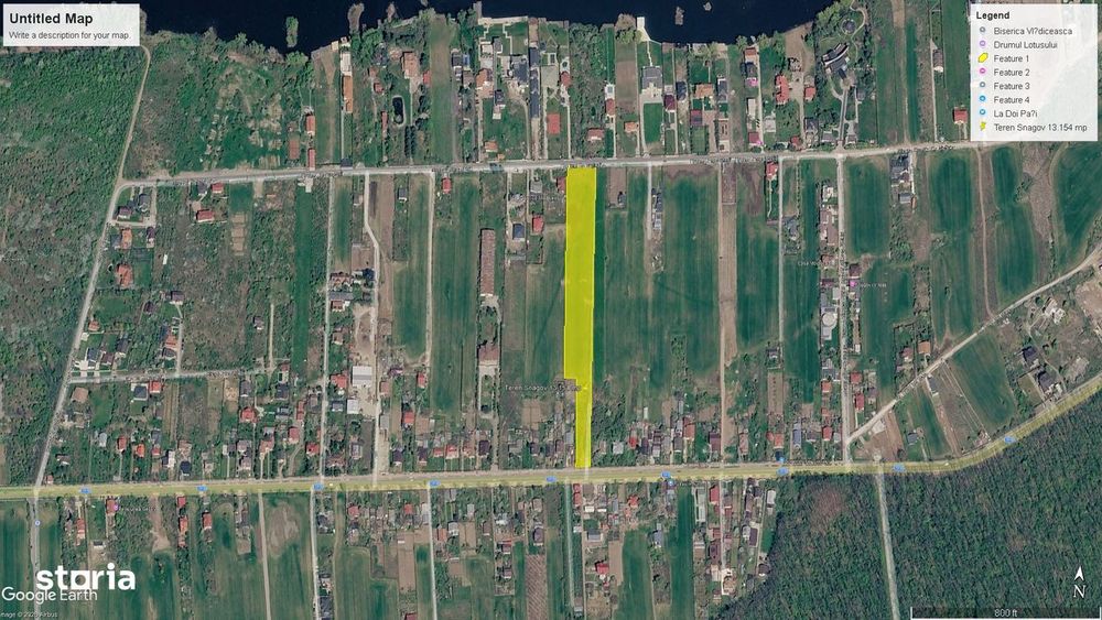 Teren de vânzare – 13.154 mp | Snagov, Ilfov | Dublă deschidere
