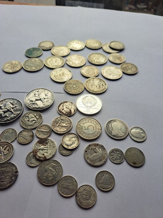 Lot Monede argint 433 grame