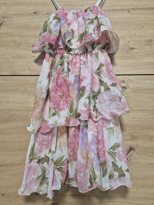 Цветна къса  рокля