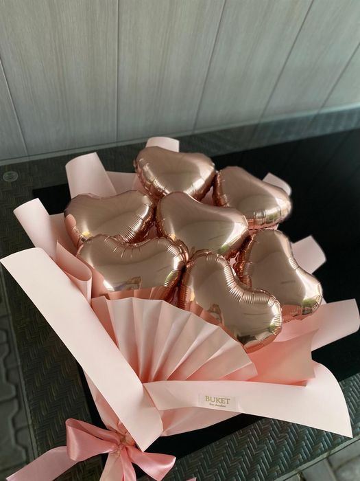 Букеты из шаров звёзды и сердца