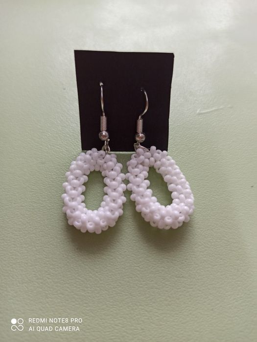 Серёжки из чешского бисера