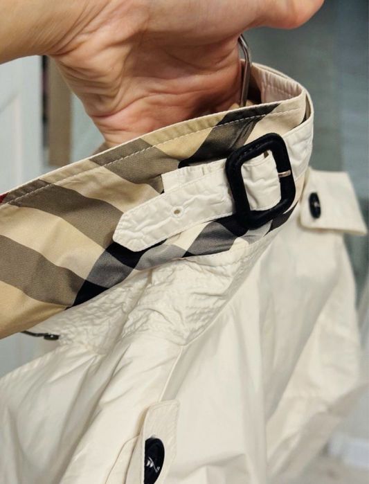Burberry white coat | Burberry белый плащ