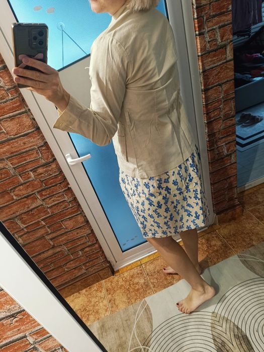 Rochie retro M si jacheta de vara din in