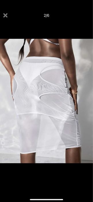 Rochie/ Fusta de plaja semitransparenta