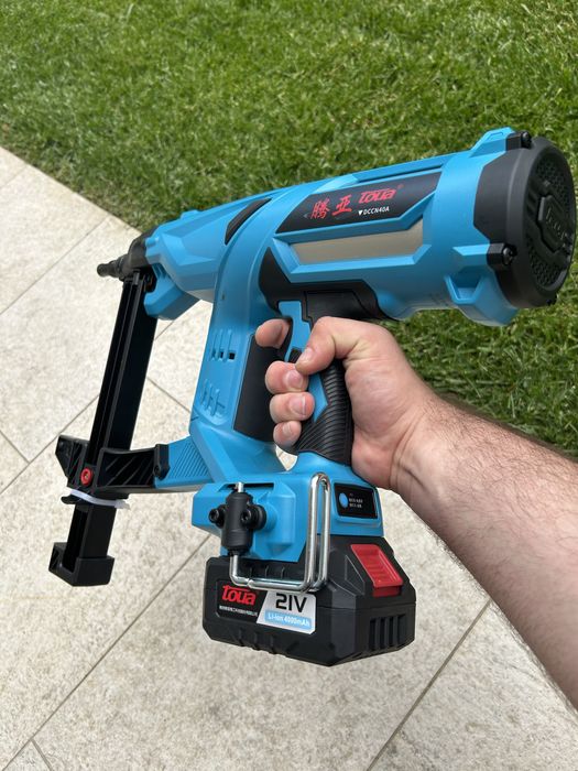 Nou !! Pistol Cuie Beton pe  baterie Toua DCCN40A, pentru montaj rapid