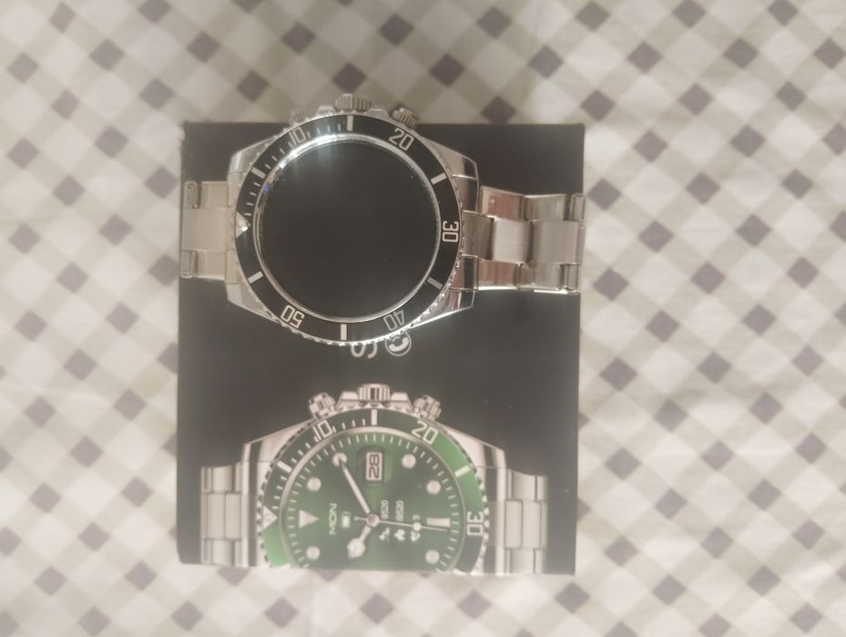 Смарт часы в нержавеющей оправе