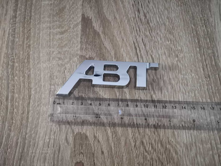 Audi ABT сребриста емблема малък размер