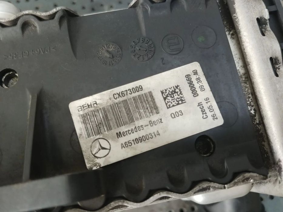 intercooler 2.2 cdi 651921  mercedes c-class w205  6510900314