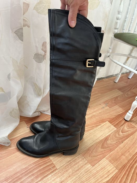 Продам ботфорты кожанные