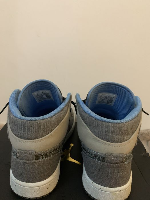 Jordan 1 mid univ blue, grey frog