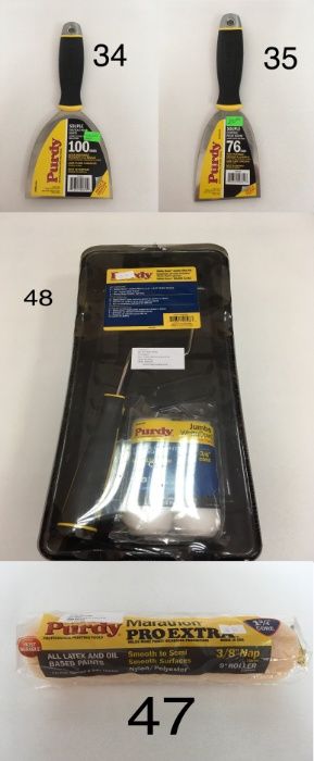 PAVAN и PURDY маламашки, шпатули и четки