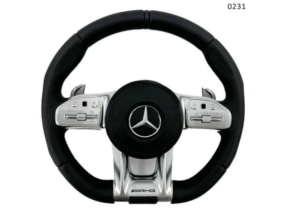 Volan sport AMG piele nappa Mercedes A B C CLA CLS E G GLC GLS GLE