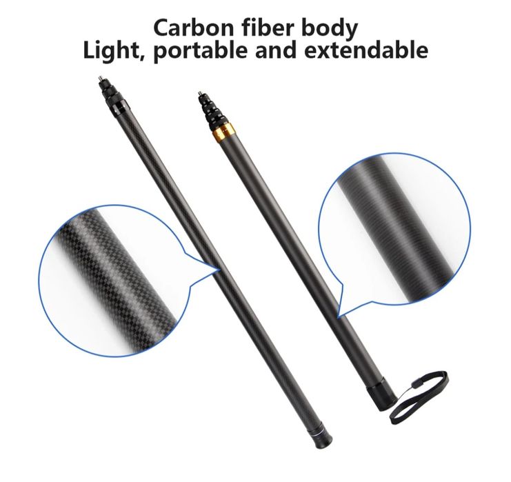 Портативный кронштейн для камеры из углеродного волокна для селфи-па