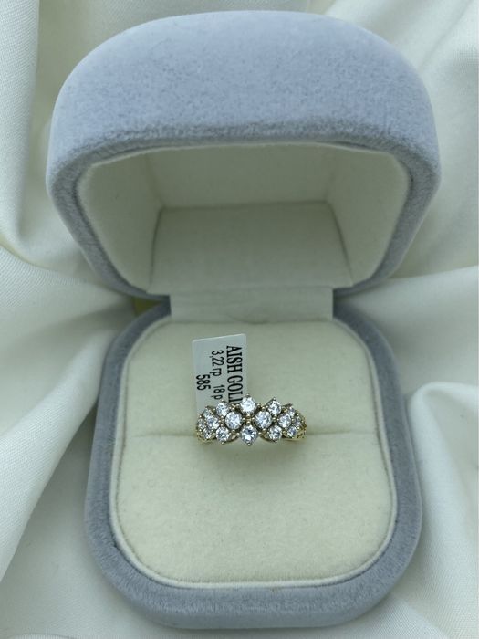 Золотое кольцо 585 проба, тилла узук 585 проба