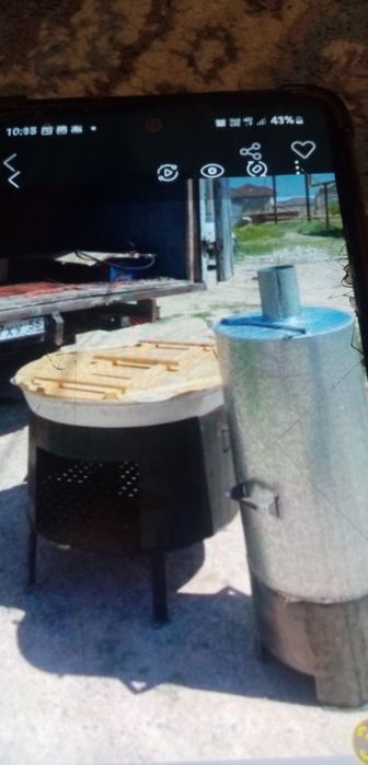 Палатка казан. Ошак титан