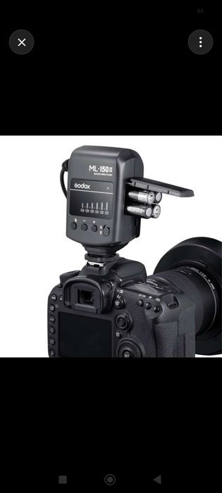 Canon 6D Mark ll+100mm Marko объектив+профессиональный спичка Godox.