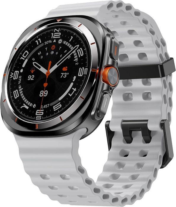 Силиконова Каишка за Samsung Galaxy Watch Ultra - Сив цвят