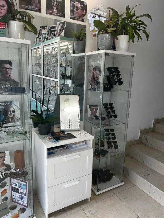 Витрини 2 бр стъкло дисплеи 34,5 x 40,5 x 166,50