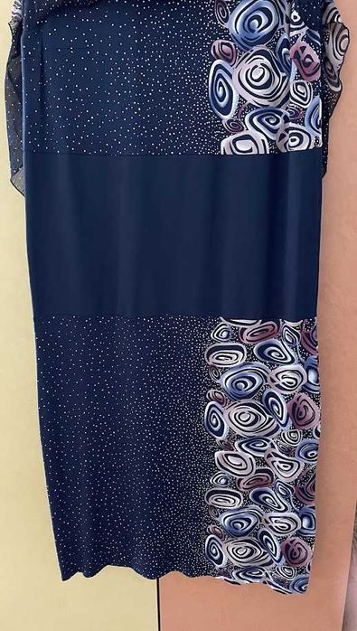 Дълга елегантна рокля от две части голям размер