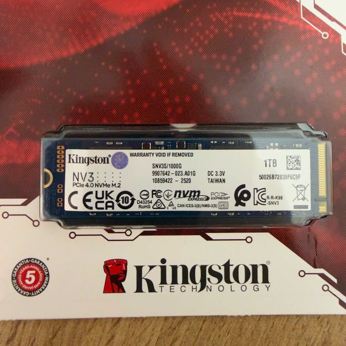 SSD Kingston NV3 1TB PCI Express 4.0 x4 M.2 2280 | TrueGSM