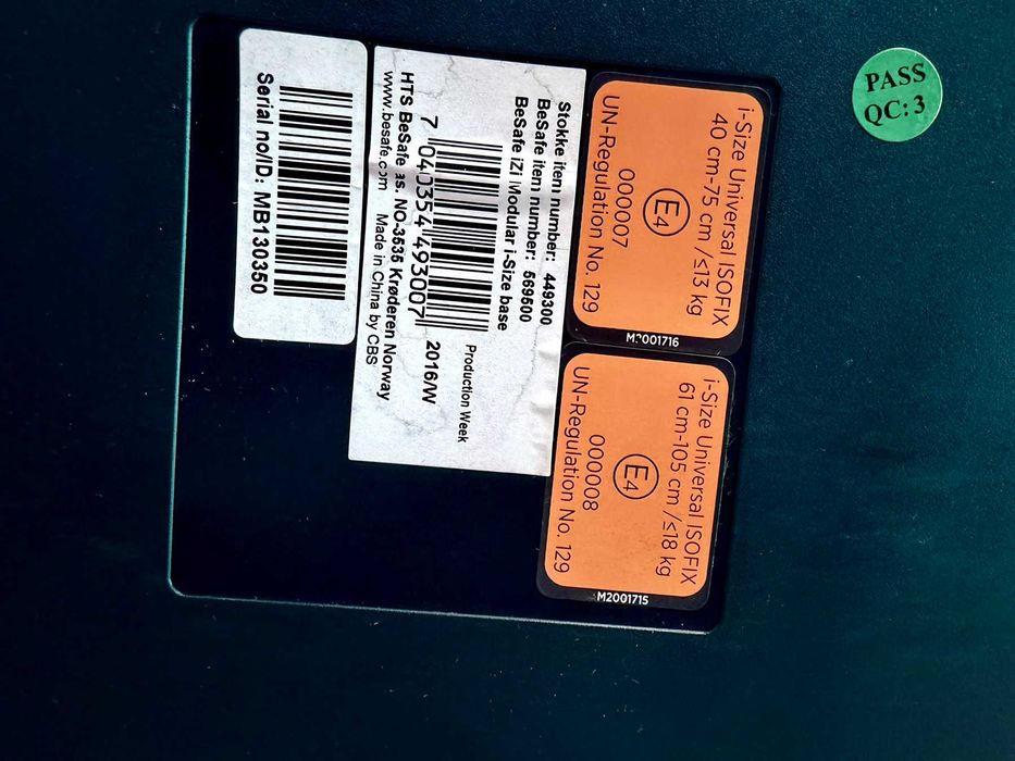 Столче за кола BeSafe iZi Modular i-Size с база iZi Modular IsoFix