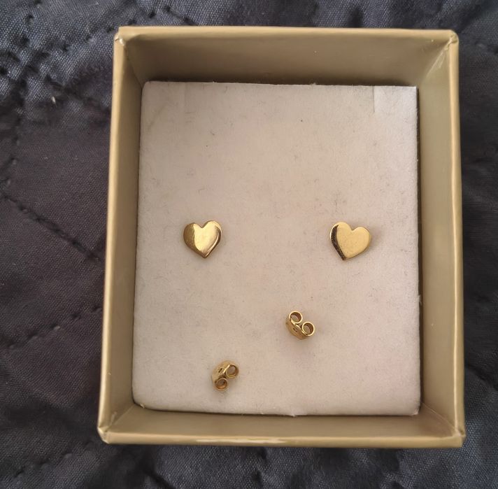 Cercei aur 14k inimi