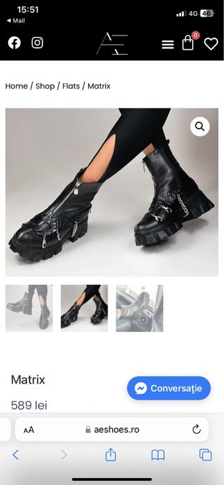 Ghete piele, interior exterior, noi! Marimea 40.