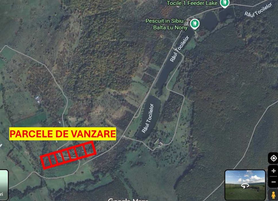 Vand 9 parcele de teren Tocile