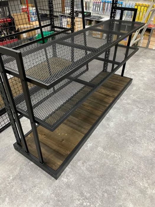 Стеллажи лофт.  Сеточные