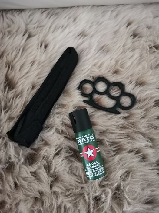 Set Baston telescopic + Spray Nato + Box Pumn