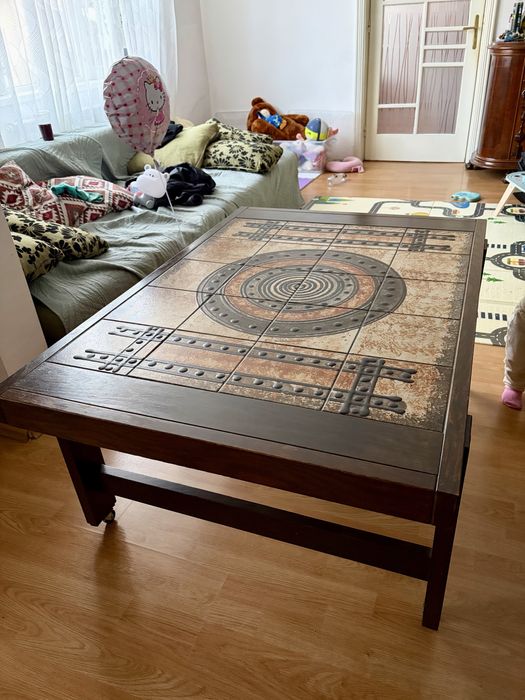 Masuta cafea - masa veche lemn living