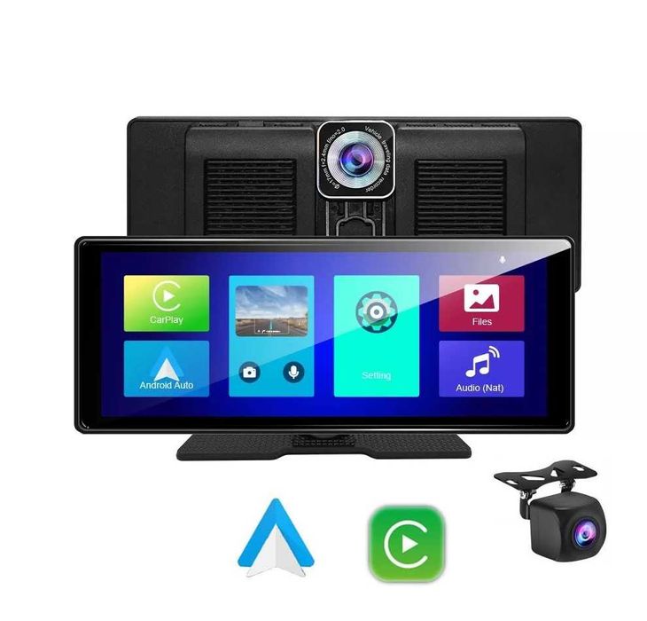 Преносим Carplay и Android Auto с DVR и AHD задна камера, 9888