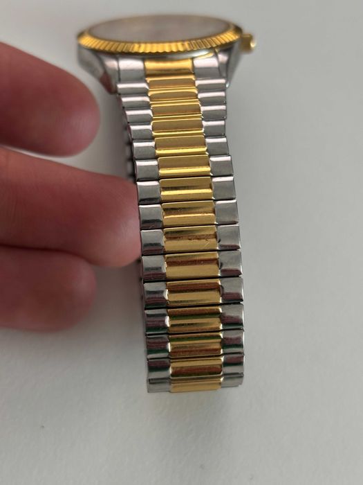 Ceas Timetech Quartz bicolor auriu argintiu — Japan Movt