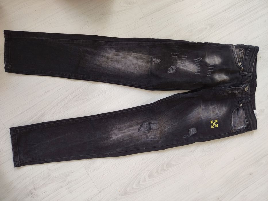 Blugi copii off white noi