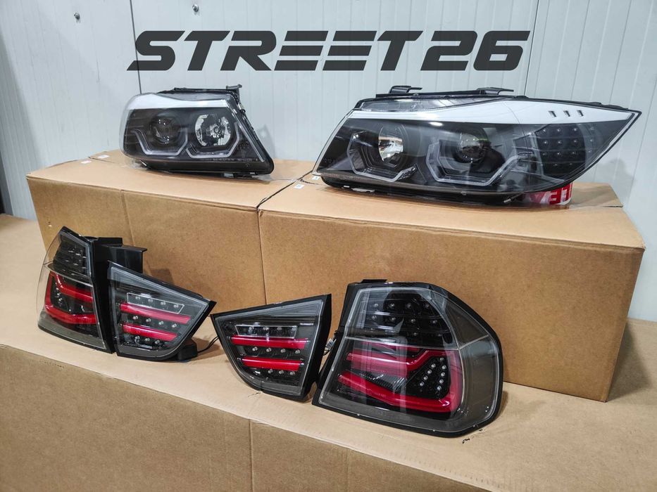 Set Faruri LED si Stopuri dinamice BMW Seria 3 E90 LCI (2008-2011)