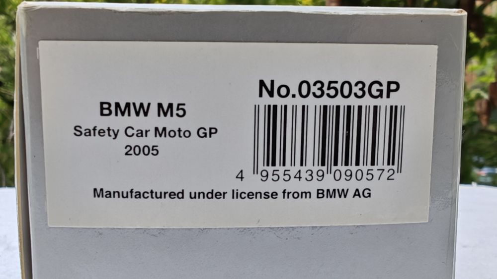 Machetă auto BMW M5 Moto GP Safety Car 2005 1/43