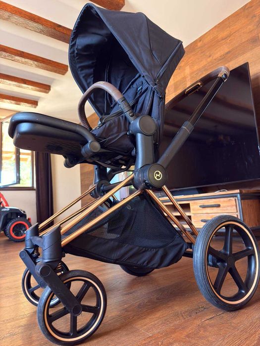 Бебешка количка Cybex Priam 4+ оригинална поставка за чаша+ зимен чувал+комарник