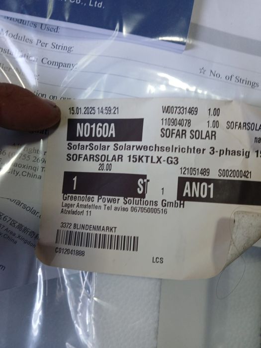 Invertor Fotovoltaic Sofar 15KTLX-G3